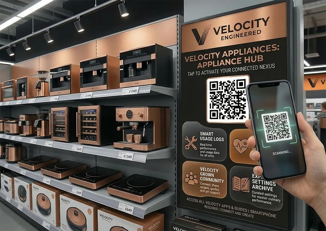 Turn Every Display Into a Sales Conversion Tool — SmartLinks connected product illustration