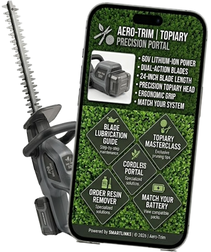 SmartLinks digital product passport for a hedge trimmer