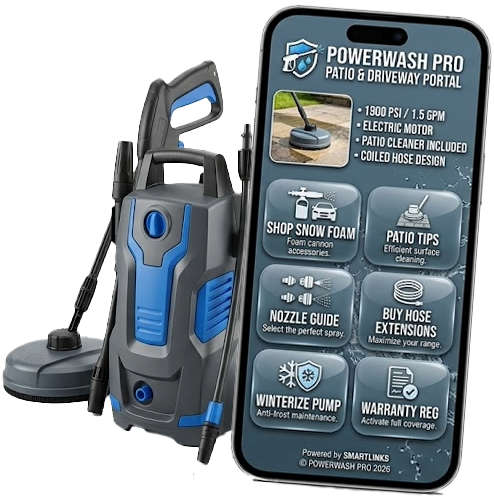 SmartLinks digital product passport for a pressure washer