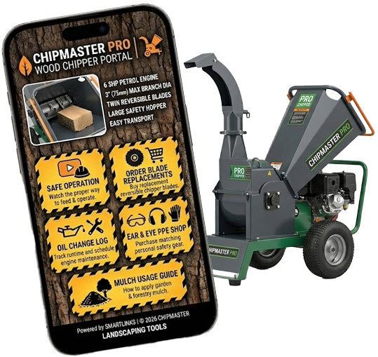 SmartLinks digital product passport for a wood chipper