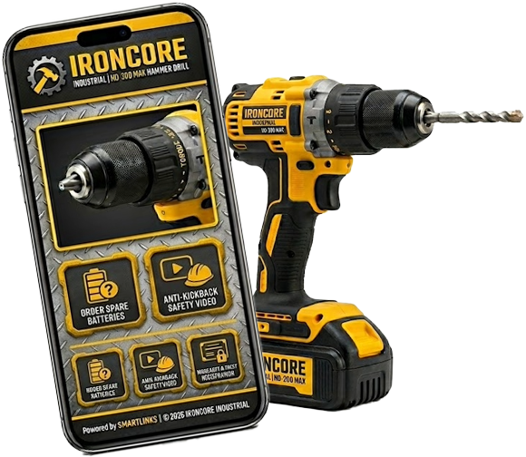 SmartLinks digital product passport for cordless power drill