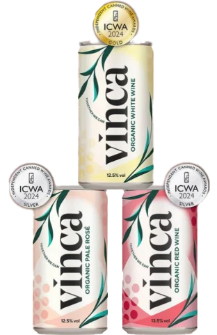 Award-winning Vinca canned organic wine range powered by SmartLinks connected packaging