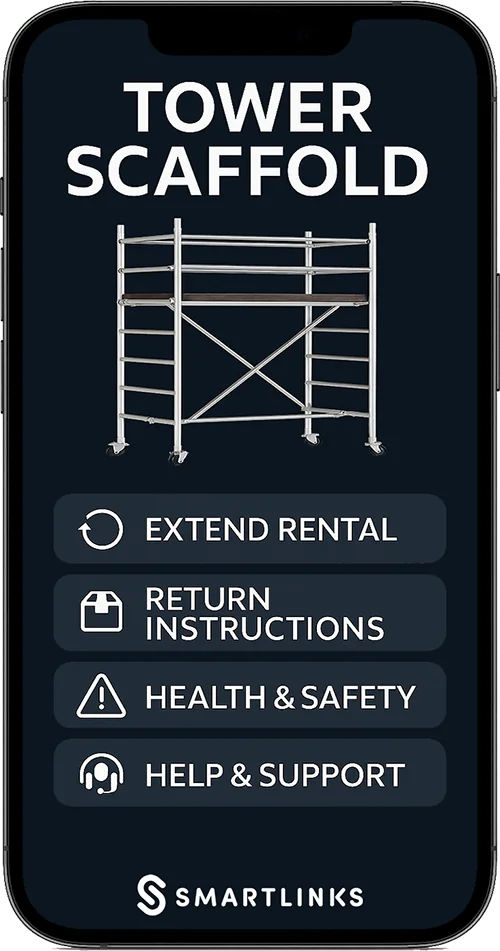 Connected rental tool with SmartLinks digital product passport — example 2