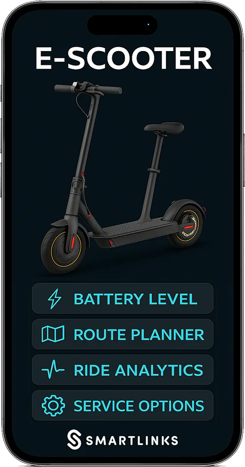 Connected e-bike accessory with SmartLinks digital product passport — example 2