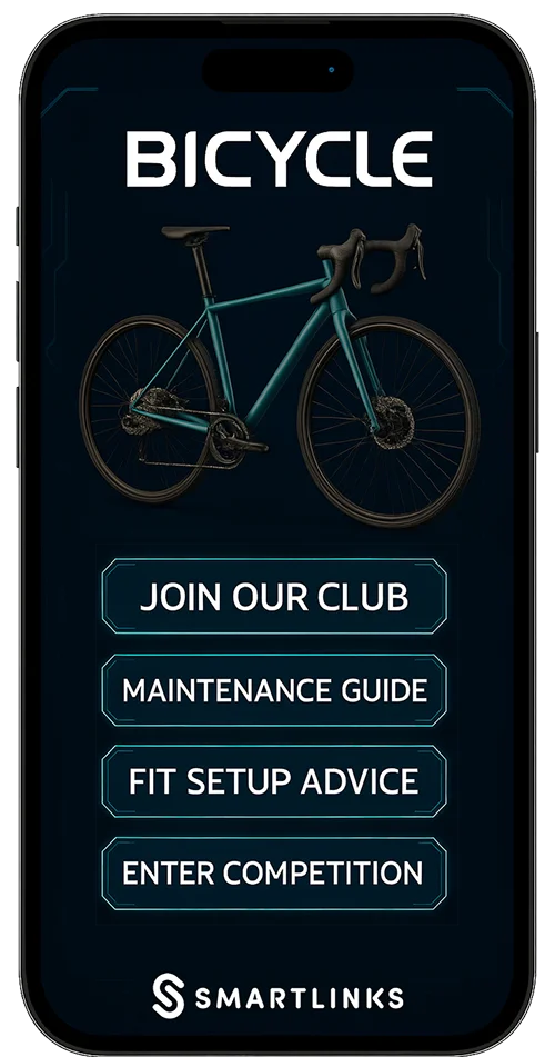 Connected bike with SmartLinks digital product passport — manufacturing example 1