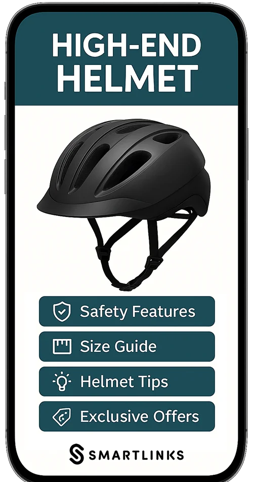 Connected bike accessory with SmartLinks digital product passport — example 1