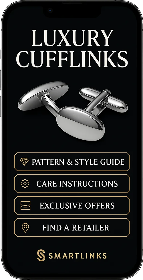Connected luxury accessory with SmartLinks digital product passport and authentication — example 3